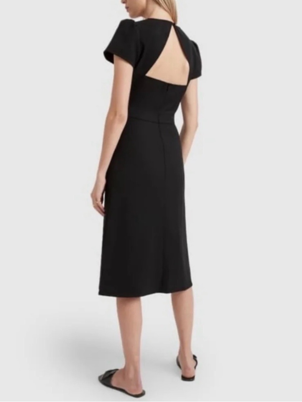 G. Label Goop Ficchi Puff Sleeve Cut Out Back Midi Dress 4